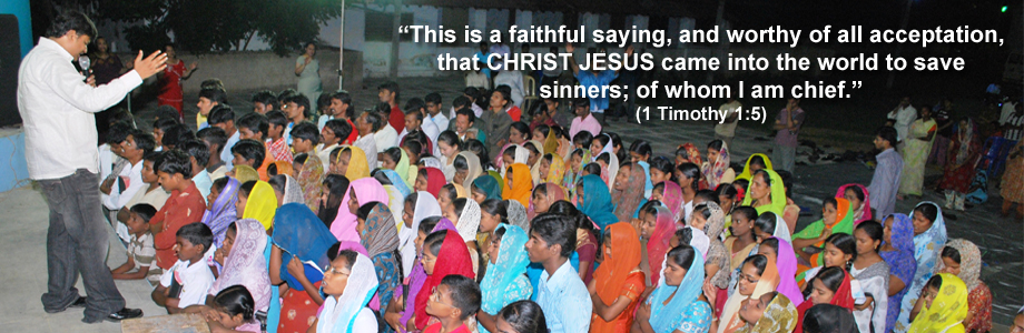 David Praying for People in Tirupati